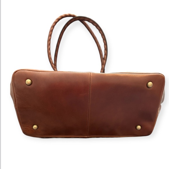 Patricia Nash convertible Mallory purse Vintage Map Print Tote Bag - Brown - Picture 11 of 12